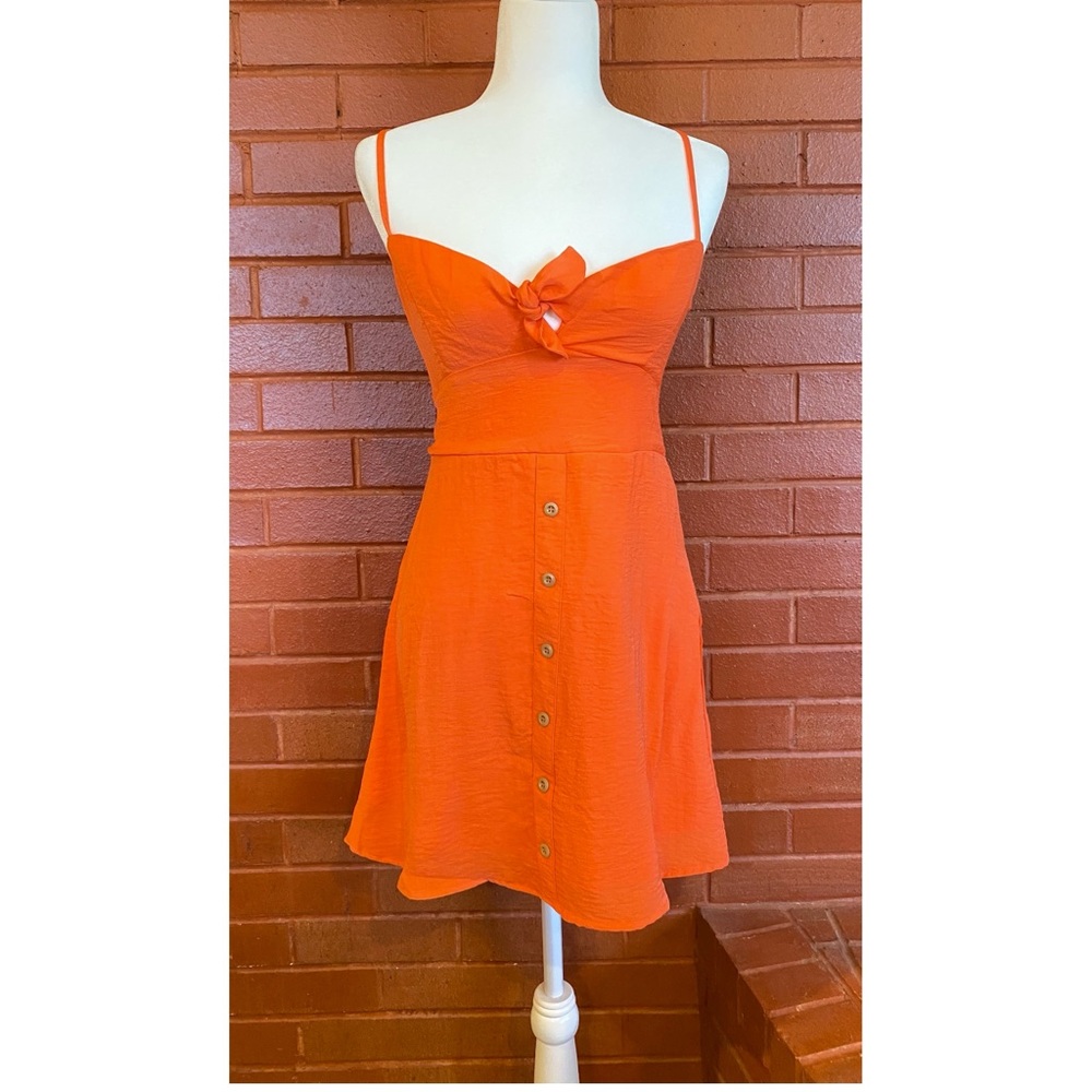Orange Summer Dress Size Large